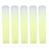 Pack of 5 Clarinet Reeds, Bb Clarinet Resin Reeds, Traditional Strength, 2.5 Reeds, Thinner Tip for Practice and Performance (YELLOW)