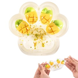 Taba Squishy Paw, Pineapple Cat Paw Squishies Toys, Fidget Toys for Stress Relief, Fruit-Themed Sticky Squishy Kitty Paw Sensory Toys, Party Birthdays Gifts for Adult Kids, Pineapple