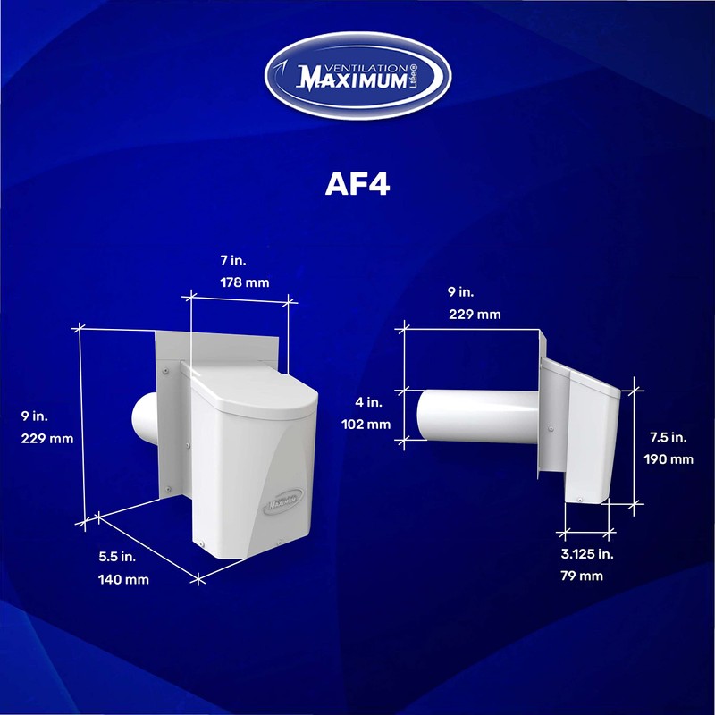 Ventilation Maximum 4'' Outdoor Wall Dryer Vent Cover, Bathroom Vent