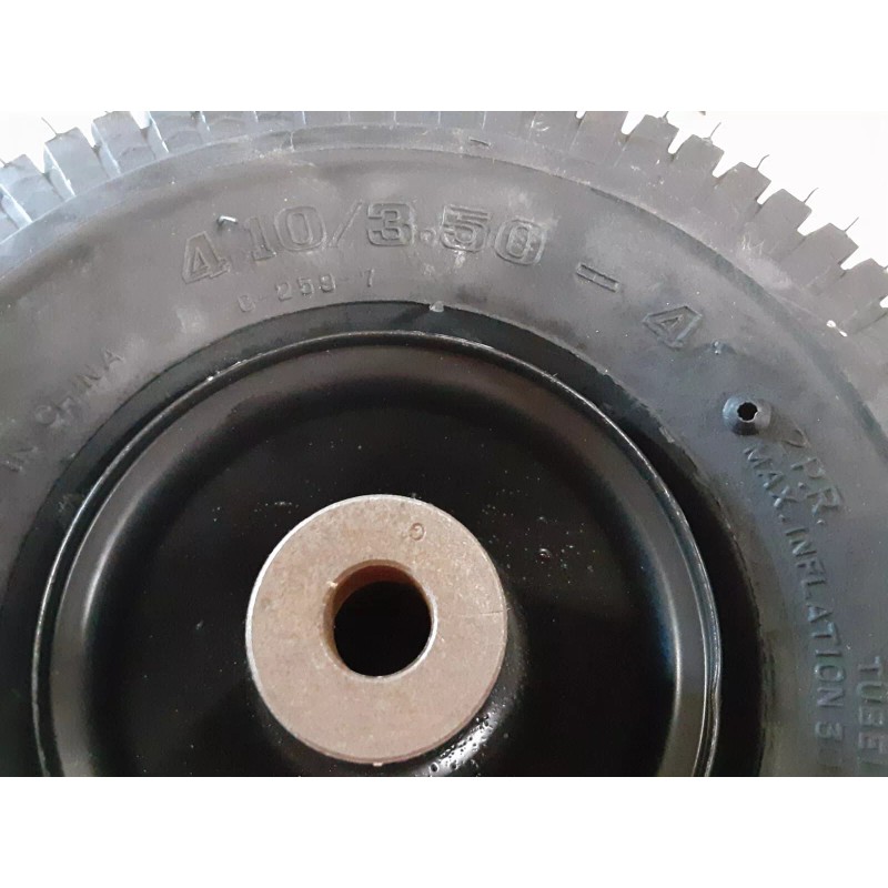 Cheng Shin 4.10/3.50-4 Tire with Wheel Assembly 5/8 Axle Brass