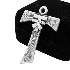 Franciscan Tau Crosses | Beautiful Unique Designs | 5 Styles | Comes in Gift Display Box (Franciscan Crossed Arms Tau Cross (Wood Grain))