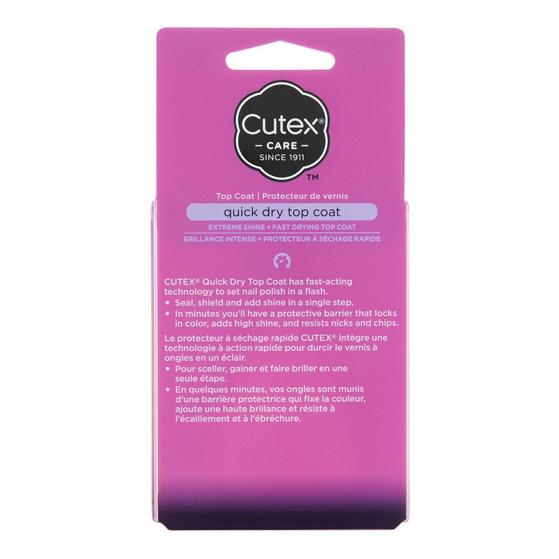 Cutex Quick Dry Top Coat Polish, 0.4 oz