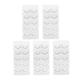 Baluue 5pcs Natural Eyelashes Fake Eyelashes False Eyelashes Full Strips Eyelash Fluffy Eyelashes Long Thick Eyelashes Synthetic Fiber Eyelash Eye Makeup Tools 5d Faux Lashes Fake Lashes