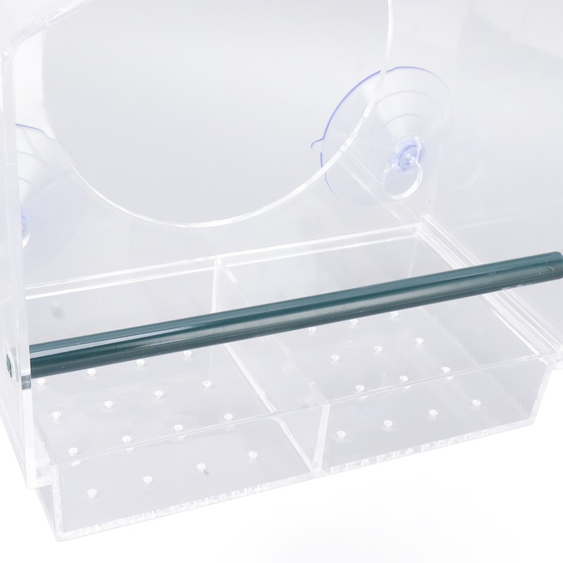 Window Bird Feeder Clear Sturdy Acrylic Window Bird House Feeder