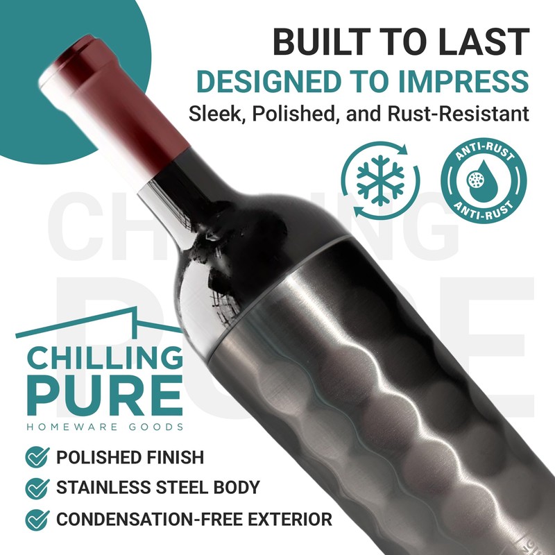Vacuum Insulated Stainless Steel Wine & Champagne Bottle Cooler –
