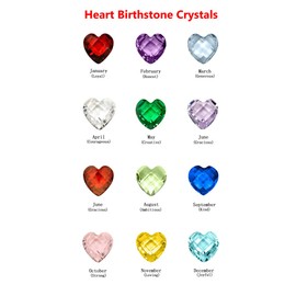 Birthstone Charms - 96Pcs 5mm Birthday Crystal Charms for Glass Living Floating Memory Locket Bracelet Pendant Necklace
