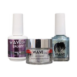 Wave Gel - Complete Trio Set 3 IN 1 - Acyrlic | Dipping Powder + Gel Polish + Nail Lacquer - Galaxy Collection (06)