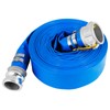 2'' x 50 Ft Discharge Hose, Heavy Duty PVC Lay