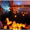 Diagtree 20 PCS Biodegradable 5.9-Inch Floating Water Candle Chinese Paper