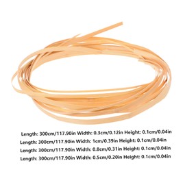 COHEALI Rolls Wood Hoop Rattan Cane Strips Flat Reed for Basket Weaving Sustainable Craft Material for Decor