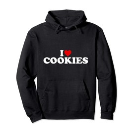 I Love Cookies - Heart Pullover Hoodie
