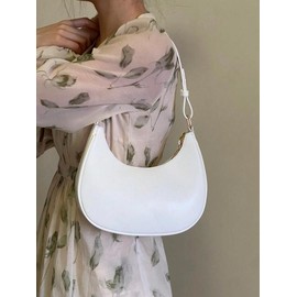 Women's 2025 Fall Summer Half-moon Shoulder Bag, Y2k Trendy Handheld Bag, All-match Commuter Hobo Bag for Daily & Work Use for Back To School, As Girlfriend Gifts, Unique Bags:_Brown_Please Refer To The Pictures for Dimensions