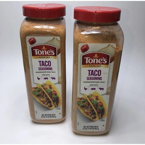 Tone's **2 Packs**Tone's Taco Seasoning ( 23 oz. Each) ~