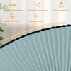 100% Light Blocking Arch Window Shades, Pleated Fabric Half Circle