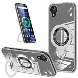 Kyocera DIGNO BX2 Case, tpu MagSafe Compatible, Includes Ring, Multi-functional Stand, Ring, Magnet, Vertical and Horizontal Compatible, Hidden Storage, US Military MIL Stand, Shockproof,