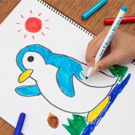 ぺんてる 水性ペン 洗たくでキレイカラーペン SCS2-6 6色