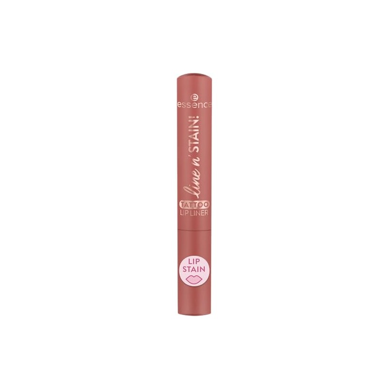 essence line n' STAIN! TATTOO LIP LINER, 02, brown, long-lasting,