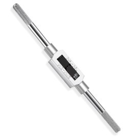 InnoHHustle Tap Wrench Handle, M3-M12 1/16"-1/2" Adjustable Alloy Steel Reamer Tap Wrench Professional Handle Tool Thread Tapping Holder Reamer Hand Tapping Tool for Machinist Repair