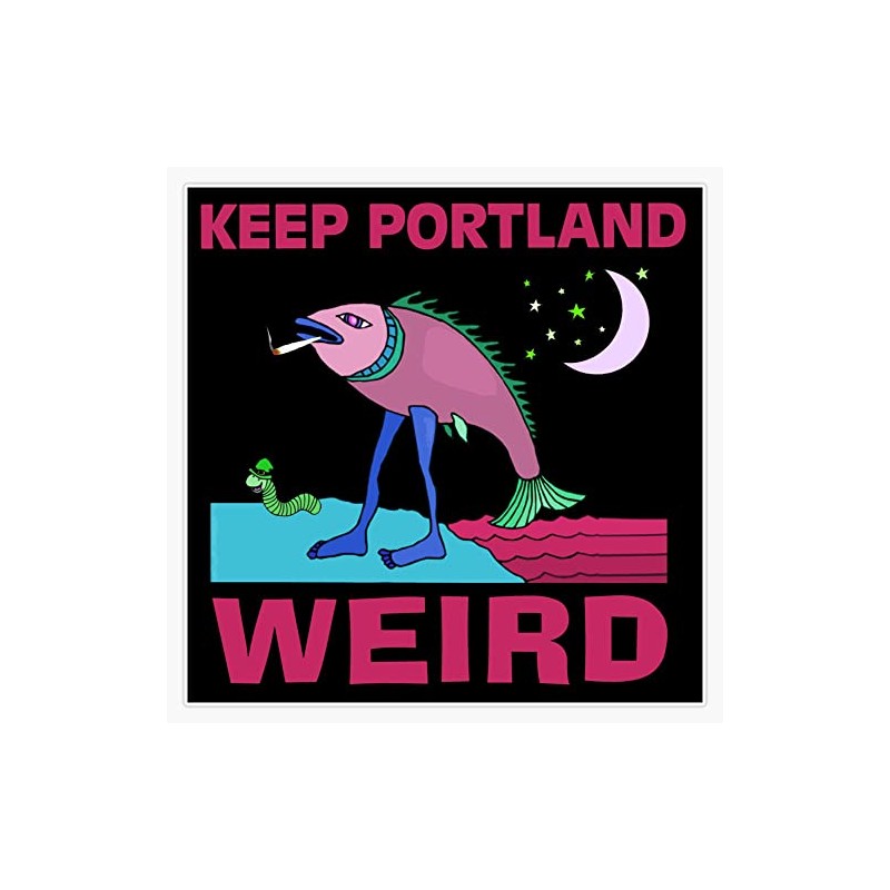 Keep Portland Weird Bumper Sticker Vinyl Decal 5 inches