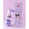 Everyday Delights Kuromi Water Bottle Double Covers with Straw and