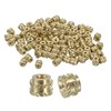 uxcell Knurled Insert Nuts, 100pcs M1 x 1.5mm L x
