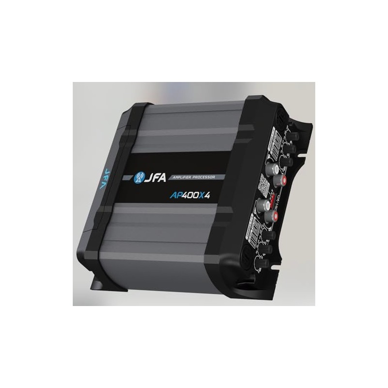 2-in-1 Built-in Audio Processor & Car Amplifier 400X4 Class D