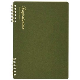 Nakabayashi 65810 Logical Prime Notebook, W-Ring Notebook, A5, A Ruled