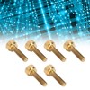 50Pcs Flat Knurled Thumb Screw Wring Round Head Pure Copper