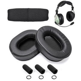 Voarmaks DC ONE-X Series Refresh Kit,Ear Pads+Headband Cushion,Compatible with David Clark DC ONE-X XA XH XP Aviation Headsets Including Ear Seals,3 Mic Covers,Soft Fabric Head Pad
