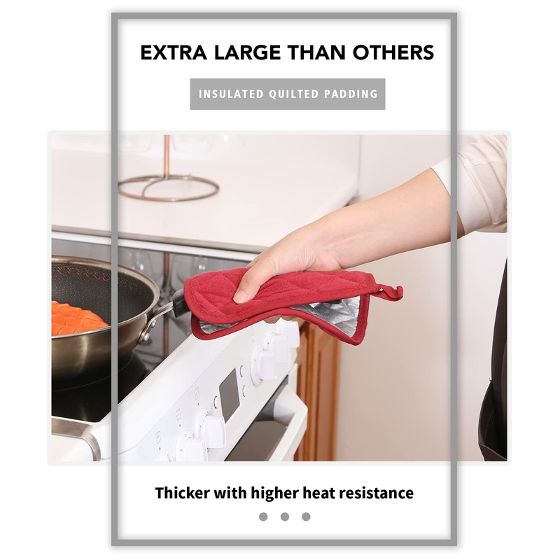joyhalo 4 Pack Pot Holders for Kitchen Heat Resistant Pot