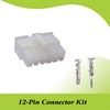 12-Pin Connector Kit, 12 Circuit Compatible Molex MLX Power Connectors,