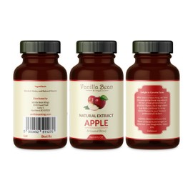 Natural Apple Extract for Baking and Flavoring - 4 OZ - Premium Quality Natural Flavors for Baked Goods, Desserts, & Cooking
