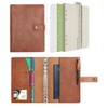 Wonderpool Leather Diary Refillable Notebook Spiral Journal Binder Portfolio -