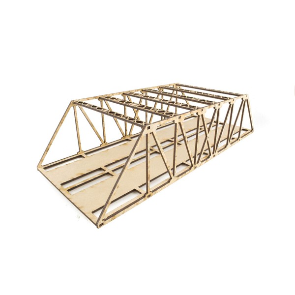 War World Scenics Double Track Low-Detail MDF Girder Bridge 400mm