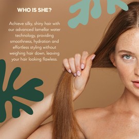 HairTry - Who Is She? – Lamellar Water Technology Smoothing Conditioner – For Effortless Detangling – Unique Heating Sensation – Net 3.38 Fl. Oz/ 100 ml