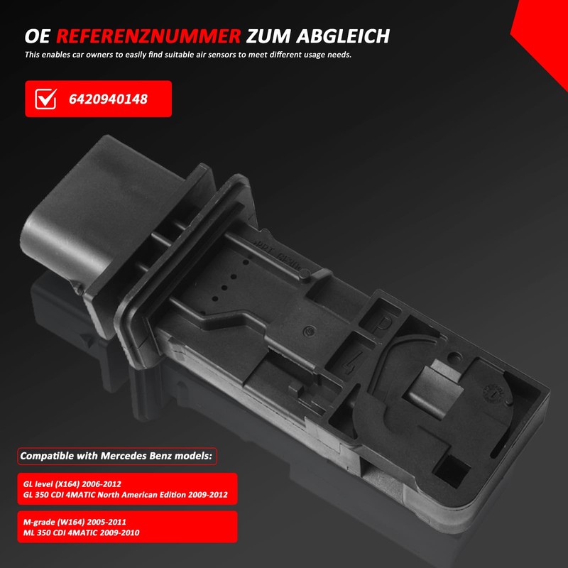 Bomunik Mass Air Flow Sensor Fit 2005-2012 for Benz E320