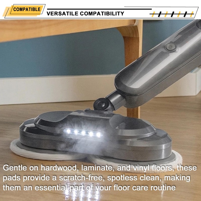 (6 Pack) 3897A Replacement Mop Pads ，Compatible with Bissell SpinWave