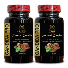 OLANTA TRADE SOLUTION CANDIDA SUPPORT SUPPLEMENT - Anise Seed, Black Walnut, Skin support pills -2Bot