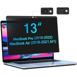 STARY Magnetic Privacy Screen Filter for Macbook Pro 13 inch (2016-2022,M1,M2), Removable Easy On/Off Anti Blue Light Glare Laptop Privacy Screen, Compatible with Macbook Air 13" Laptop