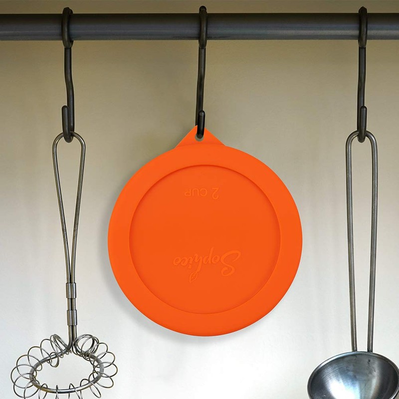 Sophico 2 Cup Round Silicone Storage Cover Lids Replacement for