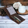 MORUCHA Wallets Men Anti-Theft RFID Blocking Genuine Distressed Hunter Leather