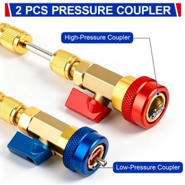 31PCS AC Valve Core Removal Tool for R134A Refrigerant Systems, Valve Core Quick Remover Installer Tool Set for High Low Pressure Ports, Includes Valve Core Tool Set, Service Port Caps and Stem Kit
