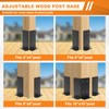 4‘’X4‘’ Post Anchor Base 4 Set,Adjustable Post Base Brackets for