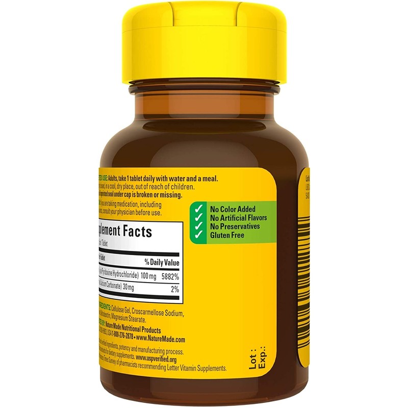 Nm Vitmn B6 100mg Tab Size 100ct