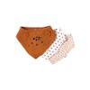 VERTBAUDET Pack of 3 Baby Bibs / Bandanas Light Brown