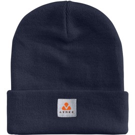 ATNKE Knit Beanie Hats Stretchy Soft Warm Daily Winter Cuffed Skull Cap Gifts for Men and Women/Navy