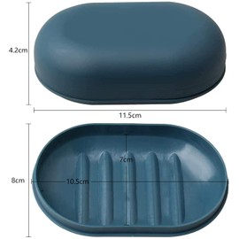 Soap Dish with Lid Travel Soap Case Soap Bar Travel Soap Leakproof Soap Box Container Holder closable Soap Bar Dish Storage for Shower Travel Hiking Bathroom School Gym - 2PCS