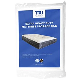 TRU Lite Mattress Storage Bag - Mattress Bag for Moving - Heavy Duty Extra Thick 4 Mil Plastic - Fits Standard, Extra Long, Pillow Top Sizes - Twin Size