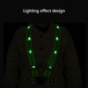 LED Reflective Safety Vest Adjustable USB Rechargeable Vest Warning Vest