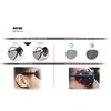 BERTONI Glacier Polarized Sunglasses for Mountain Hiking Trekking Ski mod